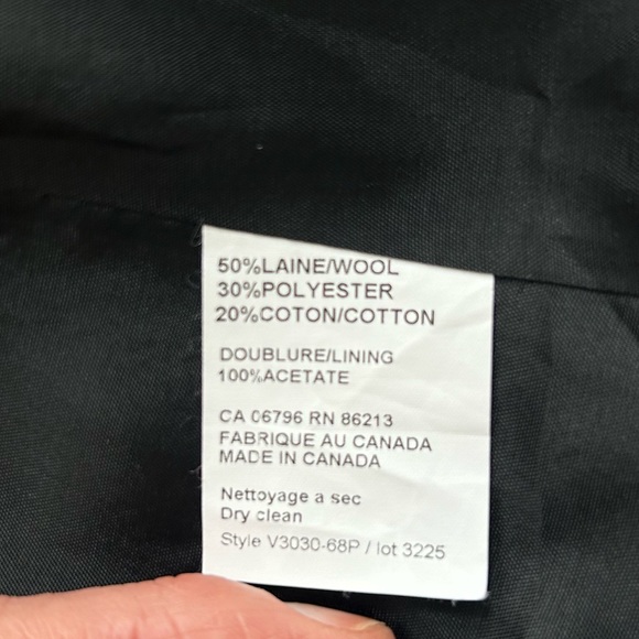 Women's Tristan & Iseut Short Sleeve with Lapel Coat Wool Blend Size Medium - Picture 11 of 11